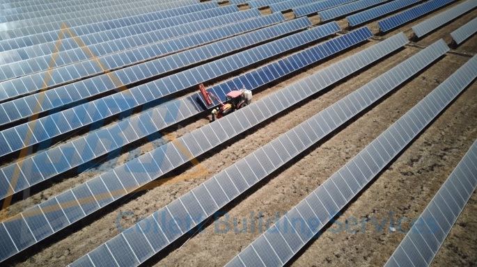 solar farm cleaning